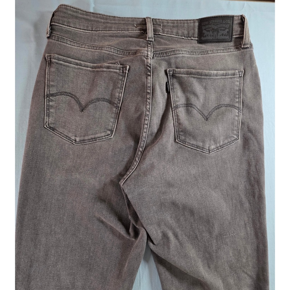 Levis 721 High Rise Skinny Jeans Womens 30x30 Gray Washed Denim 18882-0481